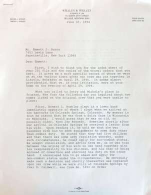 Crew letter (burns) #1
