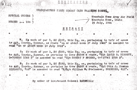 Wally Account of Service #8